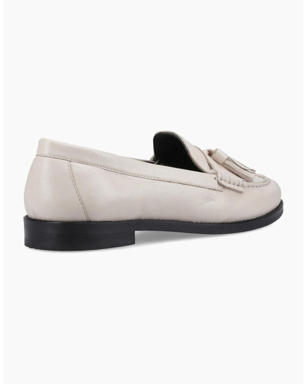 Hush Puppies White Connie Tassel Loafers