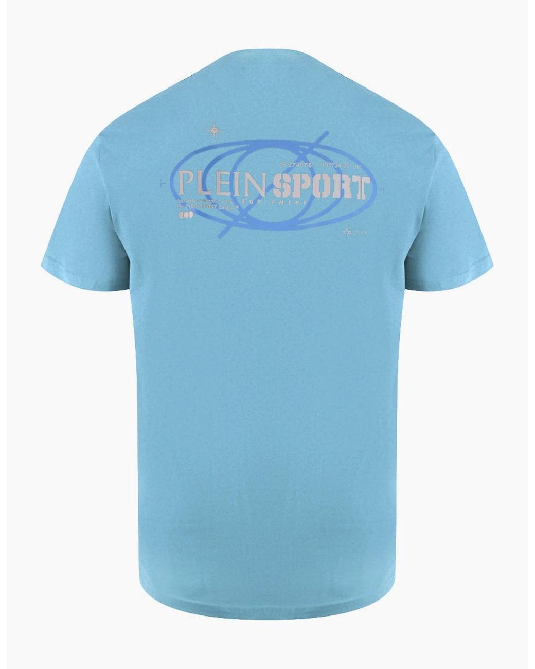 Philipp Plein Blue Plein Sport Geo Logo Stretch T-Shirt