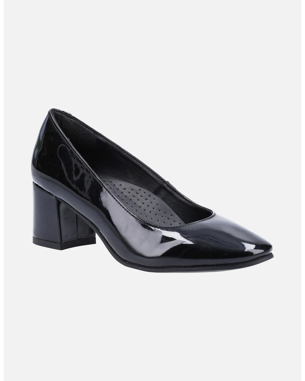 Hush Puppies Blue Anna Patent Court Shoes