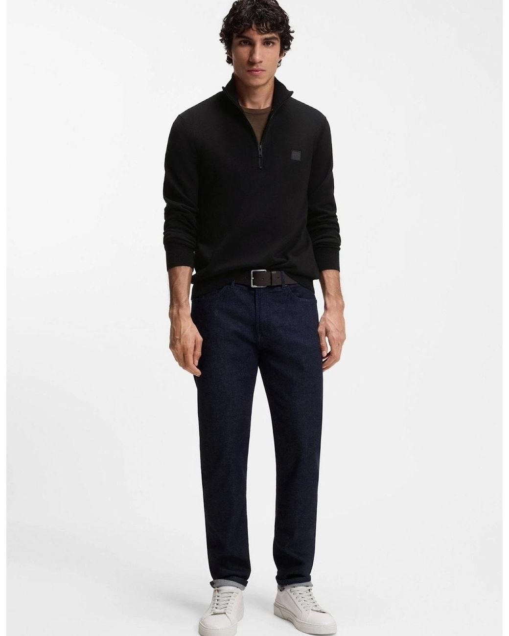 Boss Black Boss Kanobix Zip Neck Jumper