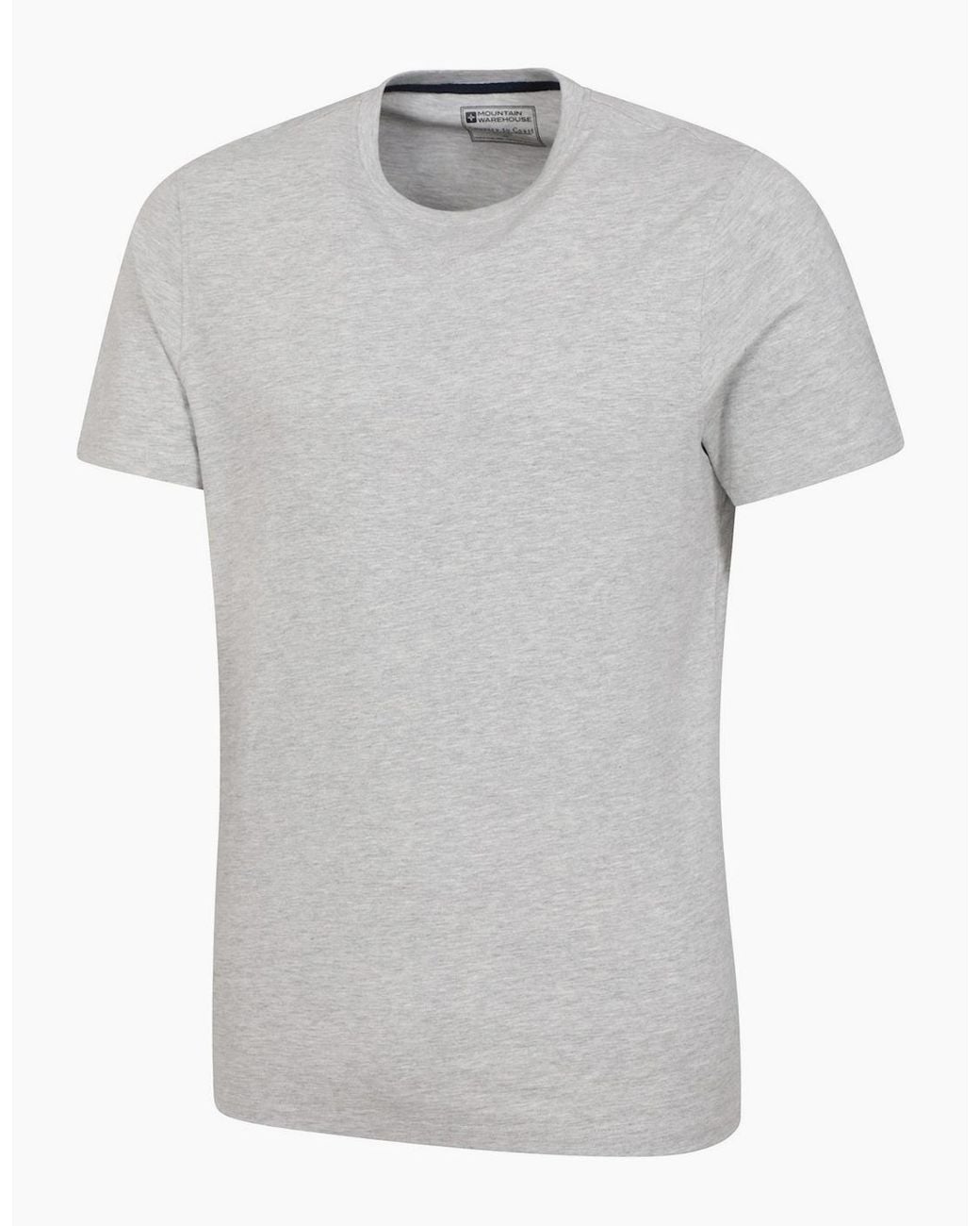 Mountain Warehouse Gray Flint Crew Neck T-Shirt for men