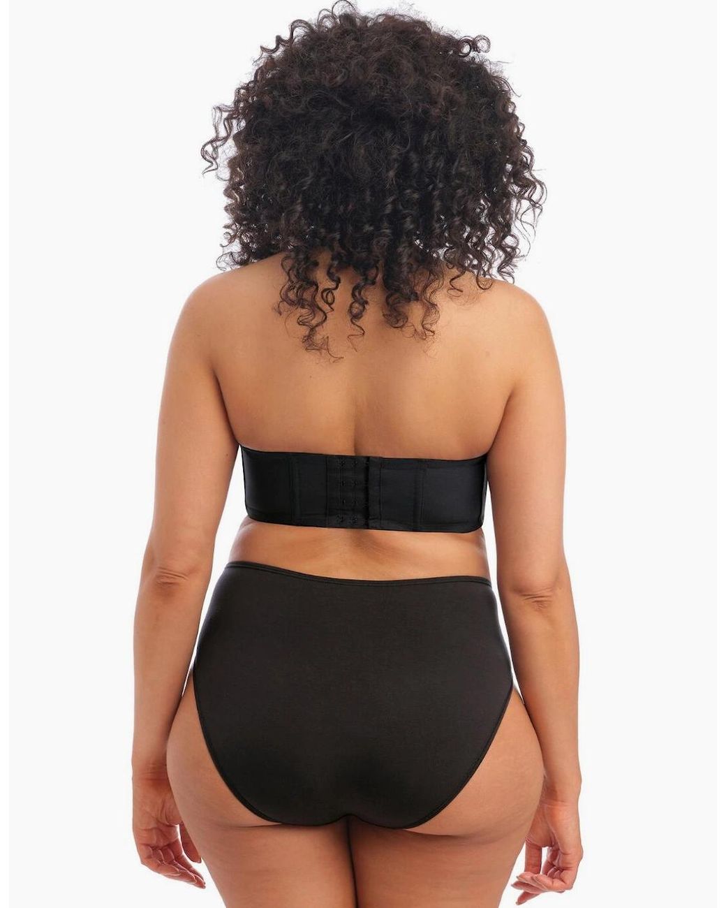 Elomi Black 4300 Smooth Moulded Strapless Bra