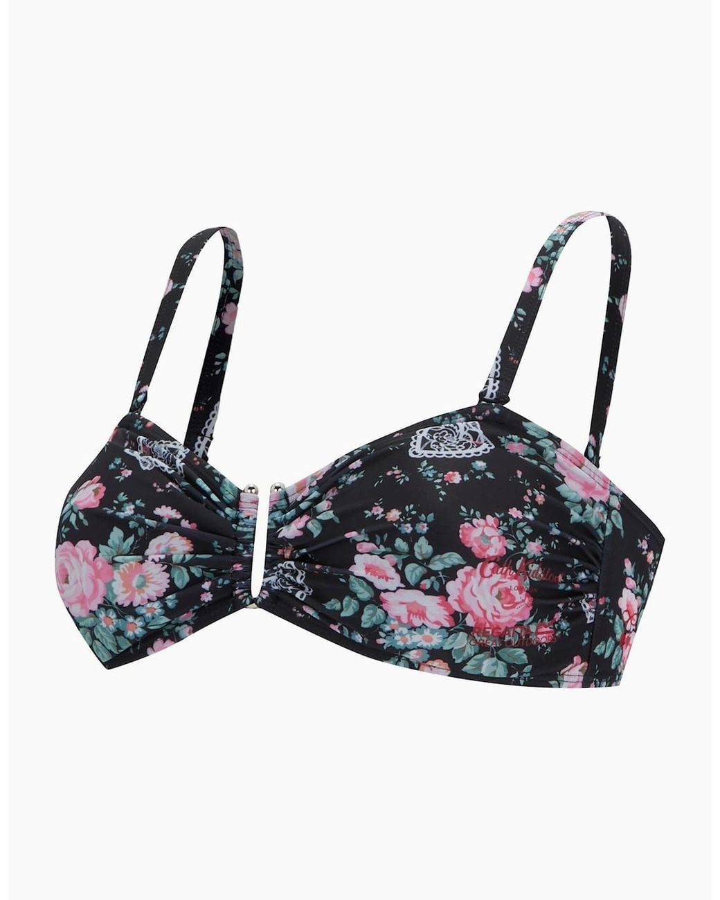 Regatta Black Ladies Cath Kidston Hackney Rose Bikini Top