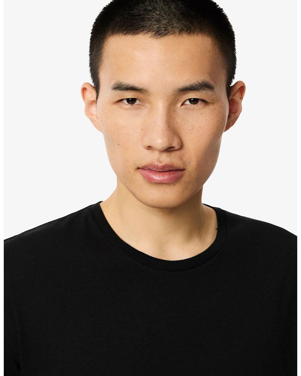 Lacoste Black 3-Pack Cotton Crew Neck T-Shirts for men