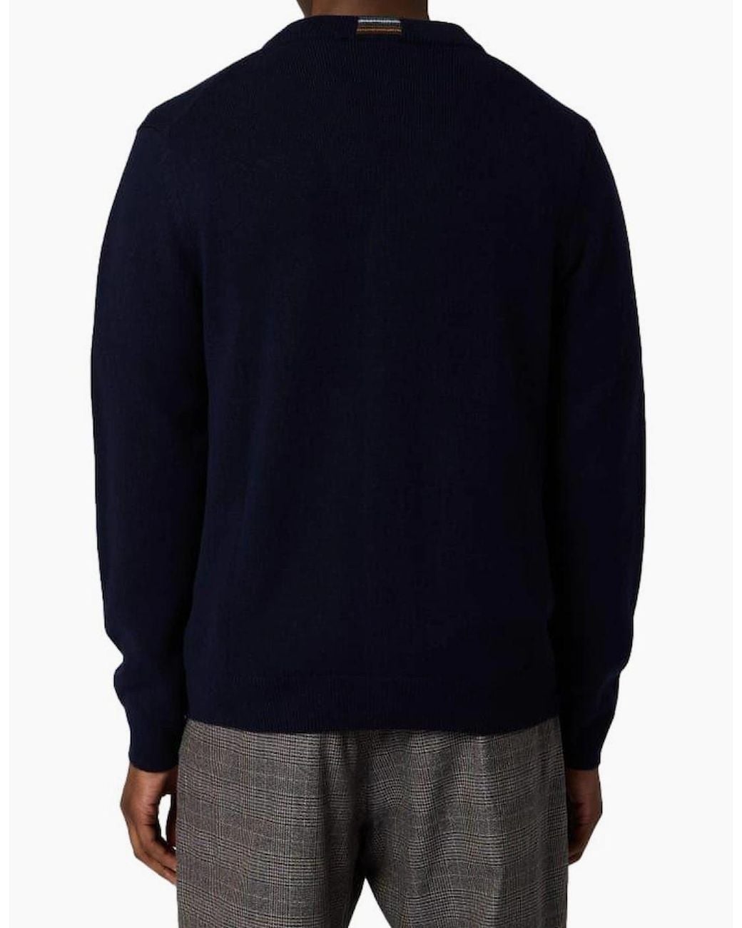 Paul Smith Blue Ps Button Through Cardigan 49 Dk for men