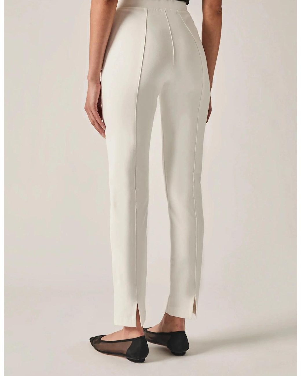 James Lakeland Natural Cigarette Trousers Cream