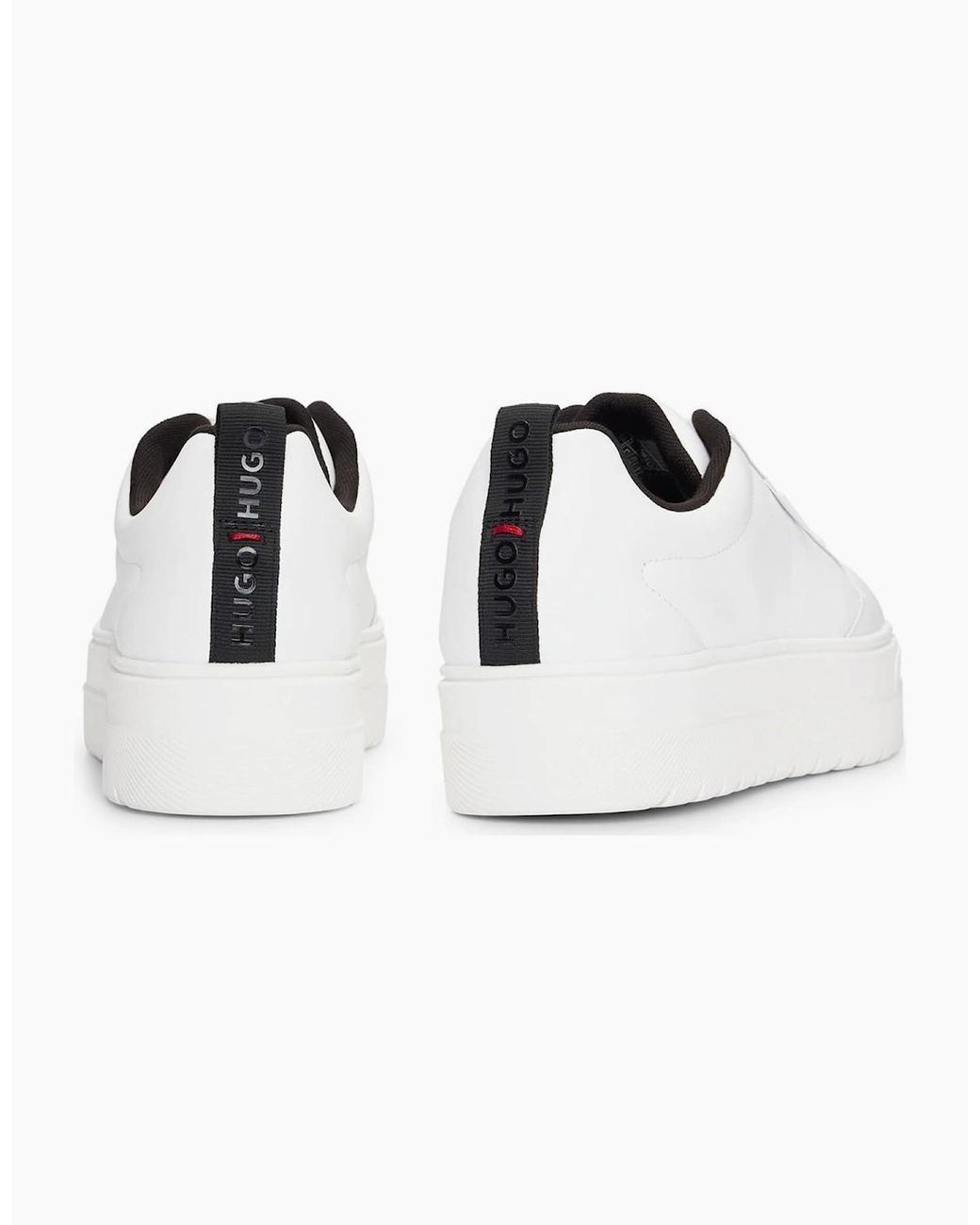 Boss White Tenn Platform Trainers