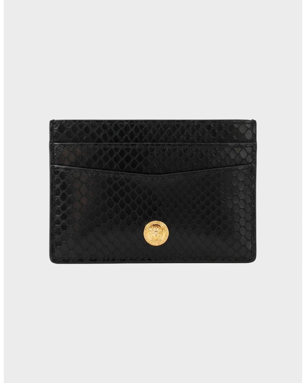 Versace Black Medusa Head Cardholder Ayer