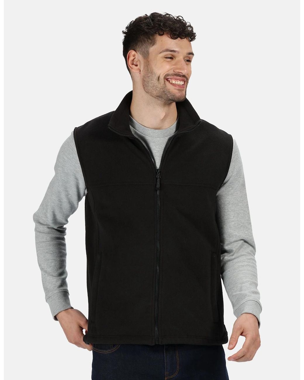 Regatta Black Professional Adult Fleece Full Zip Body Warmer