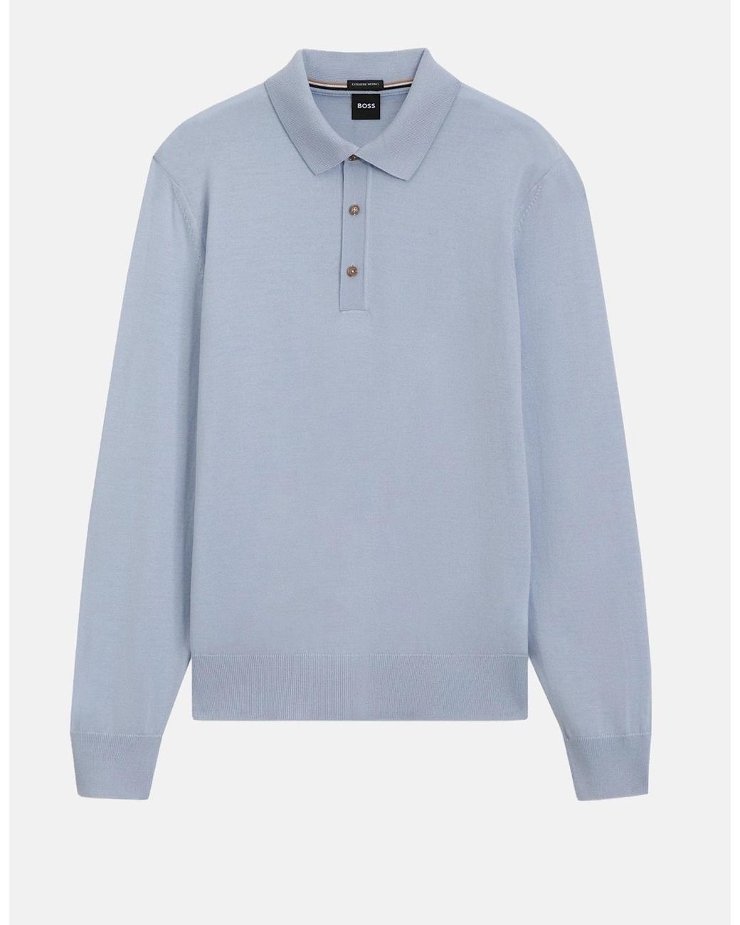 Boss Blue H Lancione Knitted Polo for men