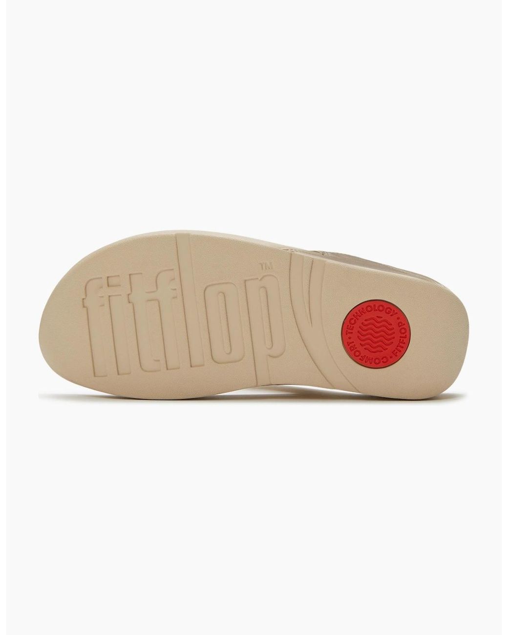 Fitflop White Lulu Ultra-Jewel Metallic Toe-Post Sandals