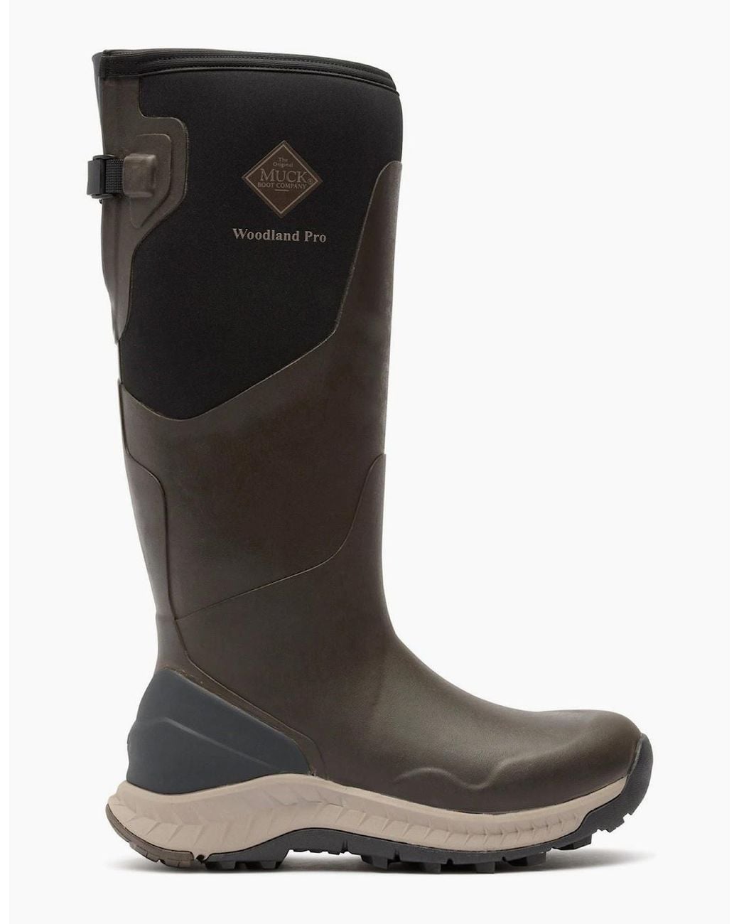 Muck Boot Black S Woodland Pro Rubber Coffee Wellington Boots for men