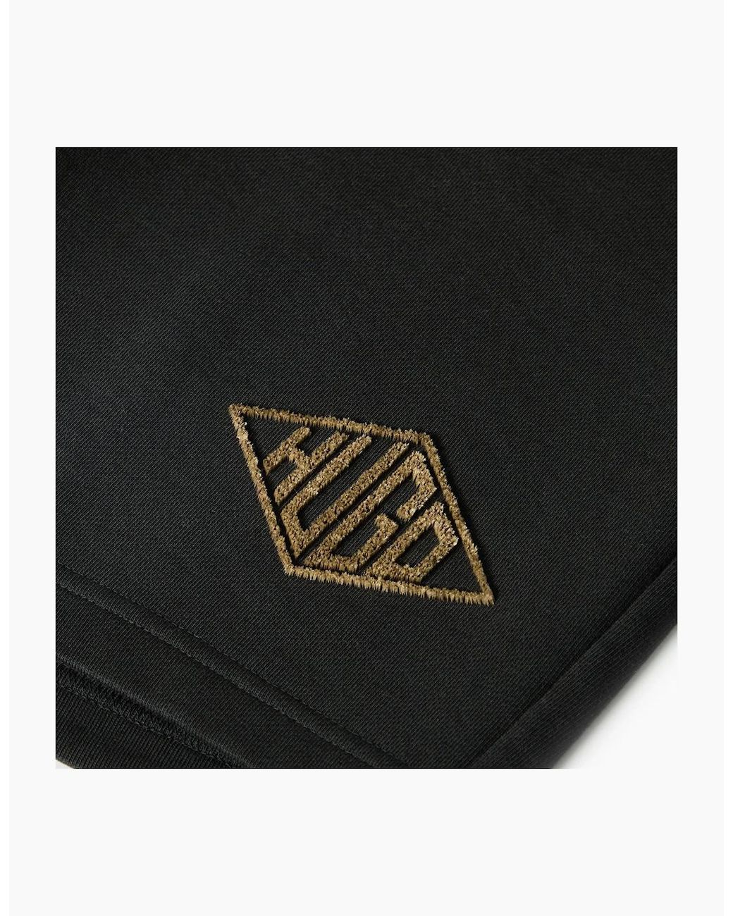 Boss Blue Logo Print Sweat Shorts With Elasticated Waistband for men