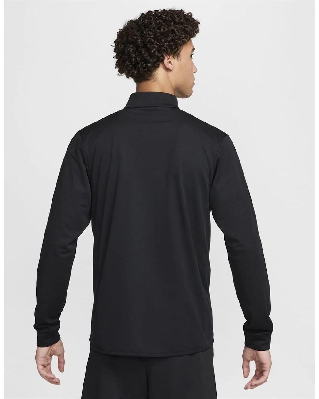 Nike Blue Mock Neck Ribbed Cuff Performance Jacket for men