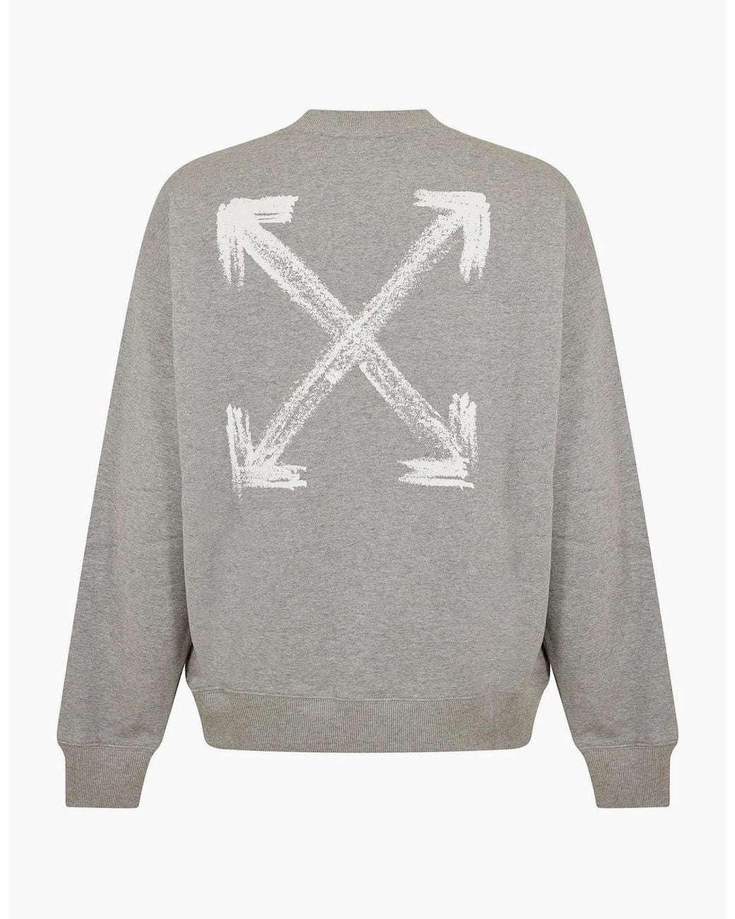 Off-White c/o Virgil Abloh Gray Crew Sweatshirt for men