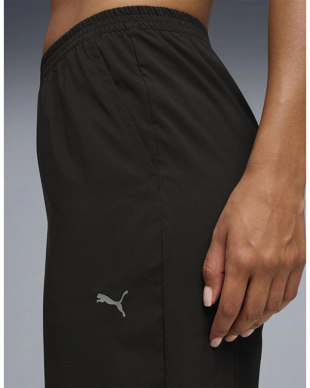 PUMA Black Fashion High Waisted Knitted Trousers