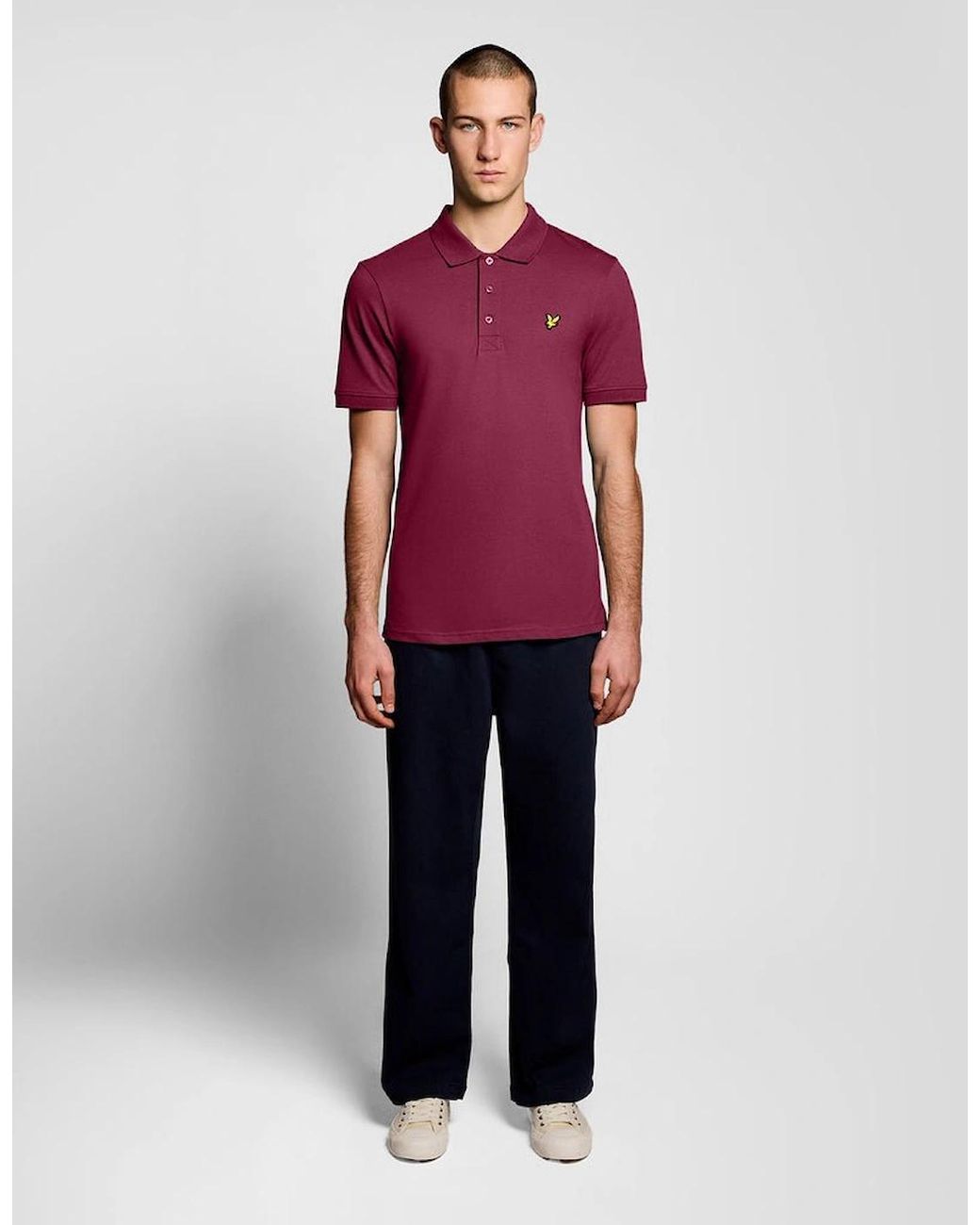 Lyle & Scott Red Everyday Cotton Polo Shirt for men