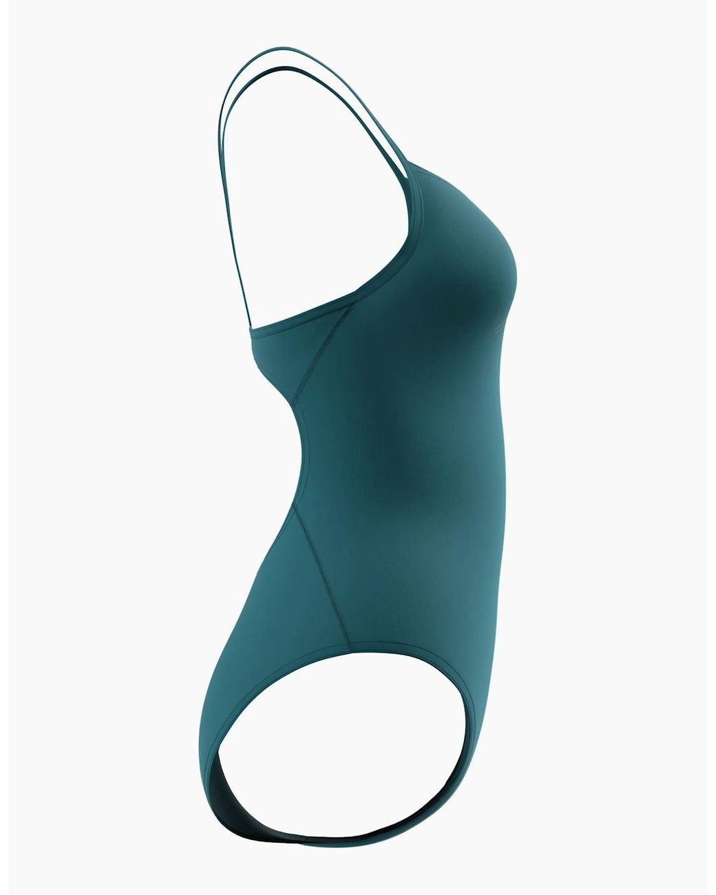 Speedo Blue Ladies Logo Endurance+ Thin Strap One Piece Swimsuit