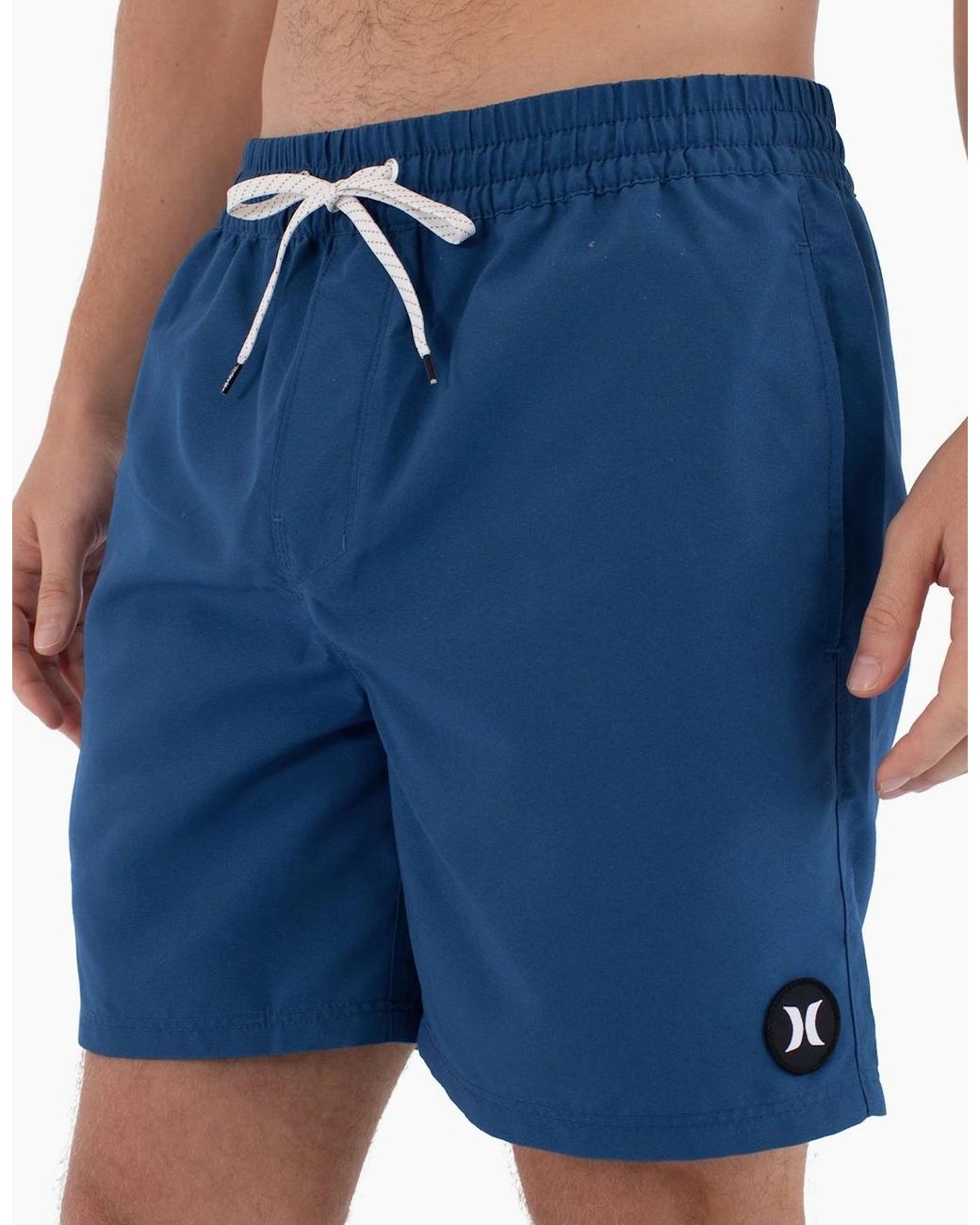 Hurley Blue Volley Icon Solid 17" Sweat Shorts for men