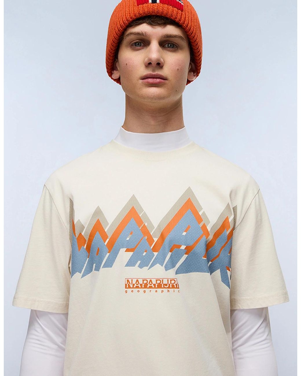 Napapijri Gray Fiemme Jersey Short Sleeve T-Shirt