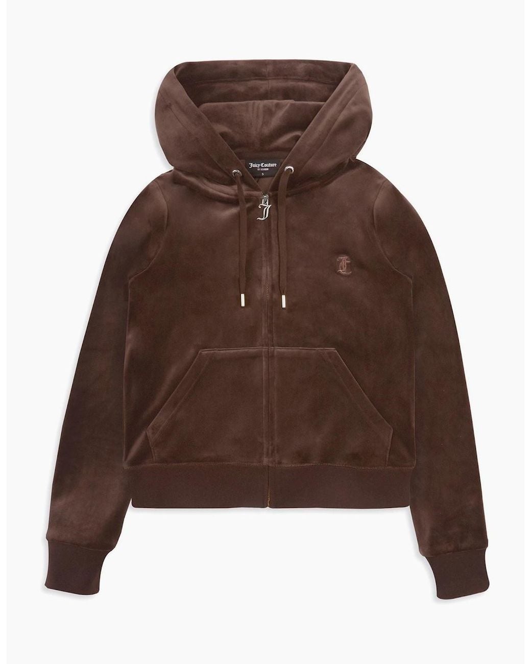 Juicy Couture Black Robertson Classic Jacket Polyester Hooded Sweatshirt