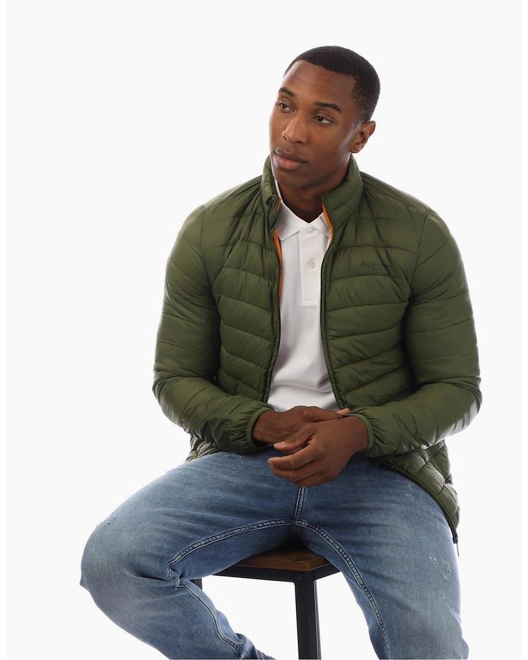 Aquascutum Green Puffer Jacket for men