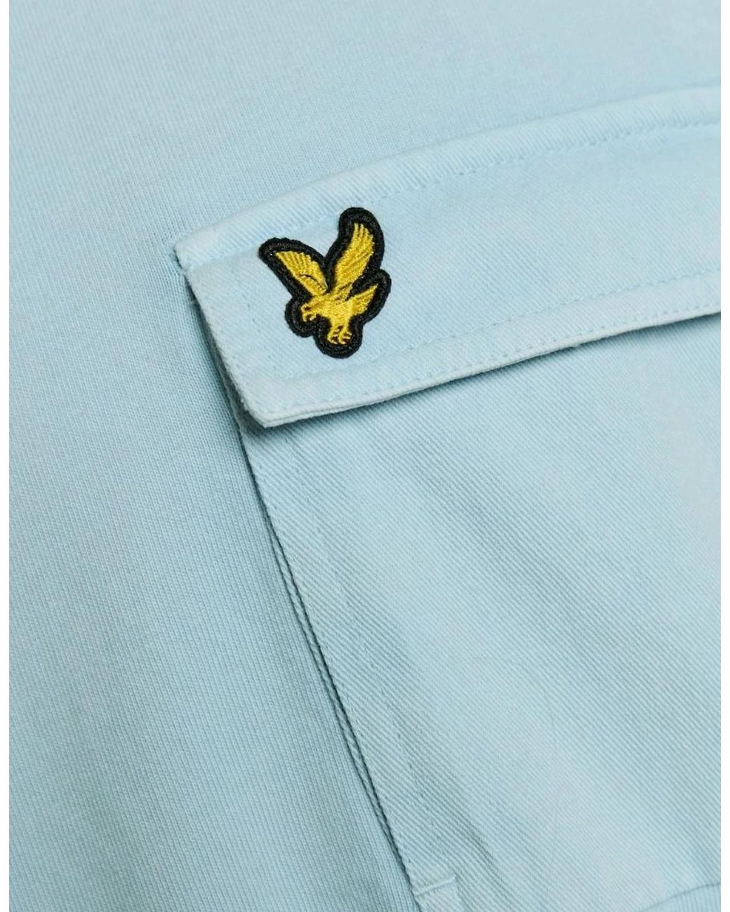 Lyle & Scott Blue Lyle & Scott Cargo Pocket Opal T-Shirt for men