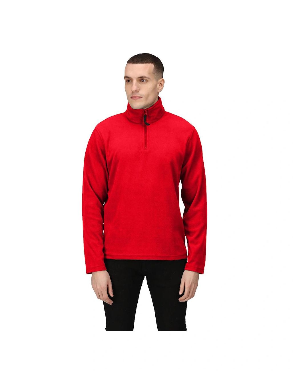 Regatta Red 170 Series Anti-Pill Zip Neck Micro Fleece for men