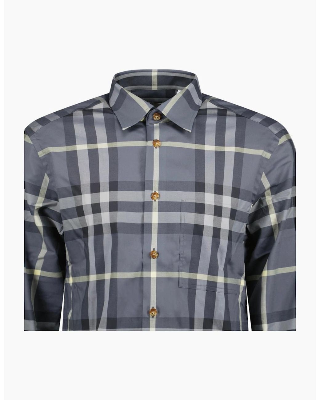Burberry Blue 'Claverdon' Check Shirt for men