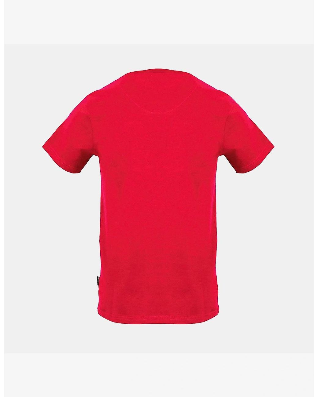 Aquascutum Red Crew Neck Regular Fit Short Sleeve T-Shirt for men