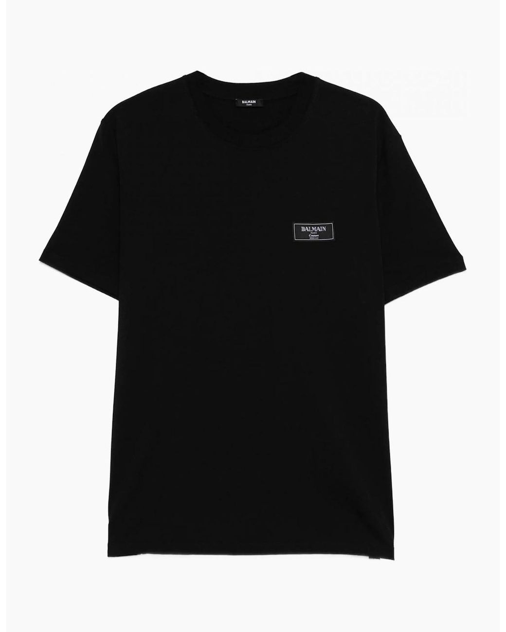 Balmain Black Regular Couture T-Shirt for men
