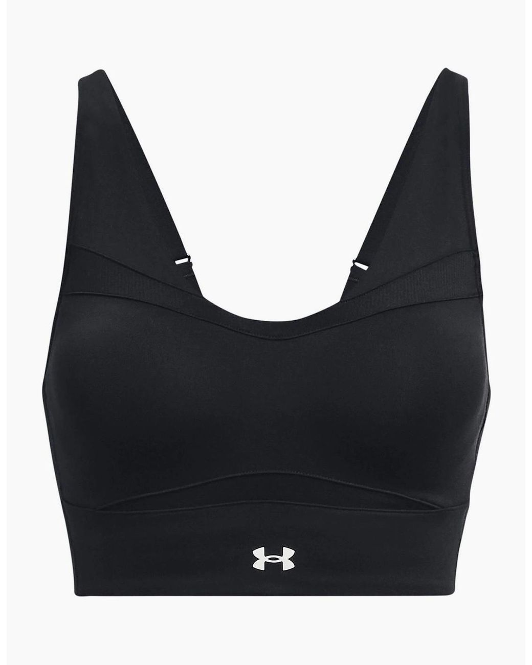 Under Armour Black Evo Sports Bra With Spaghetti Straps