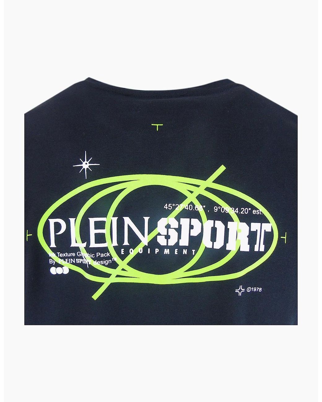 Philipp Plein Black Plein Sport Geo Logo Stretch T-Shirt