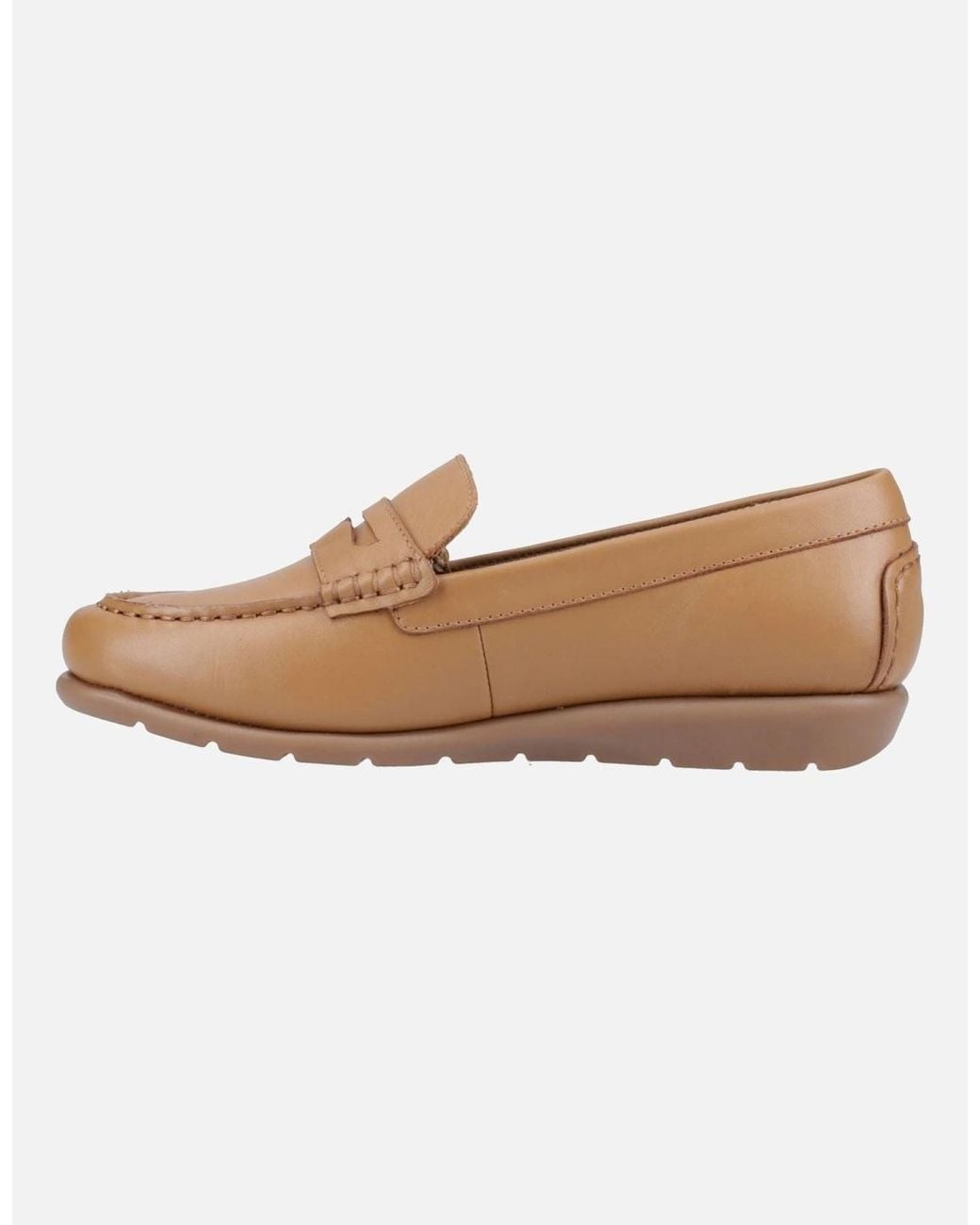 Hush Puppies Brown Shelby Leather Tan Loafers