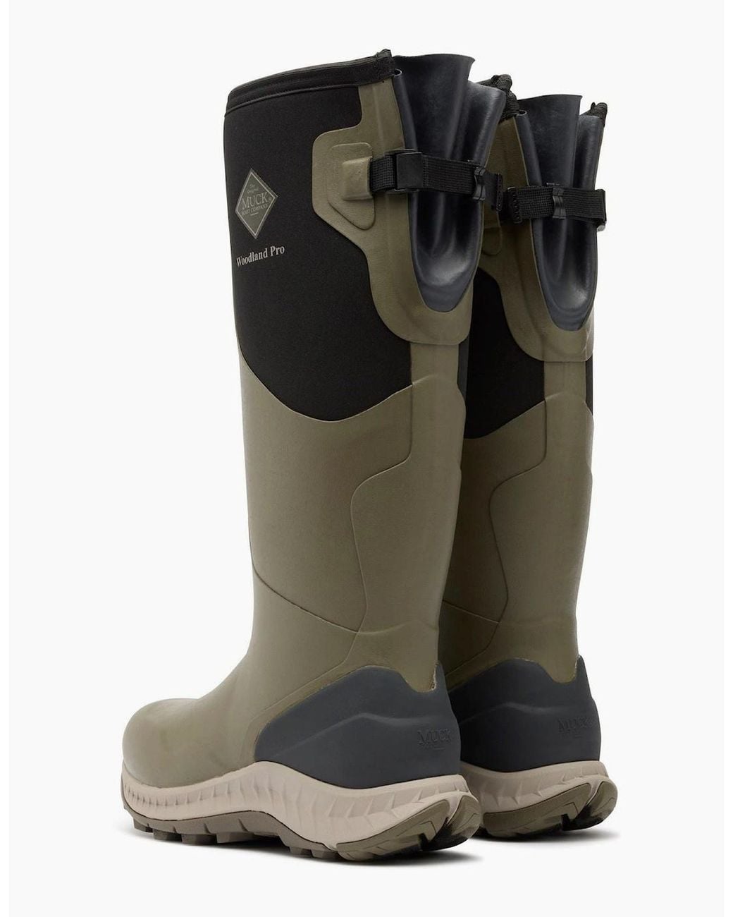 Muck Boot Green S Woodland Pro Rubber Wellington Boots for men