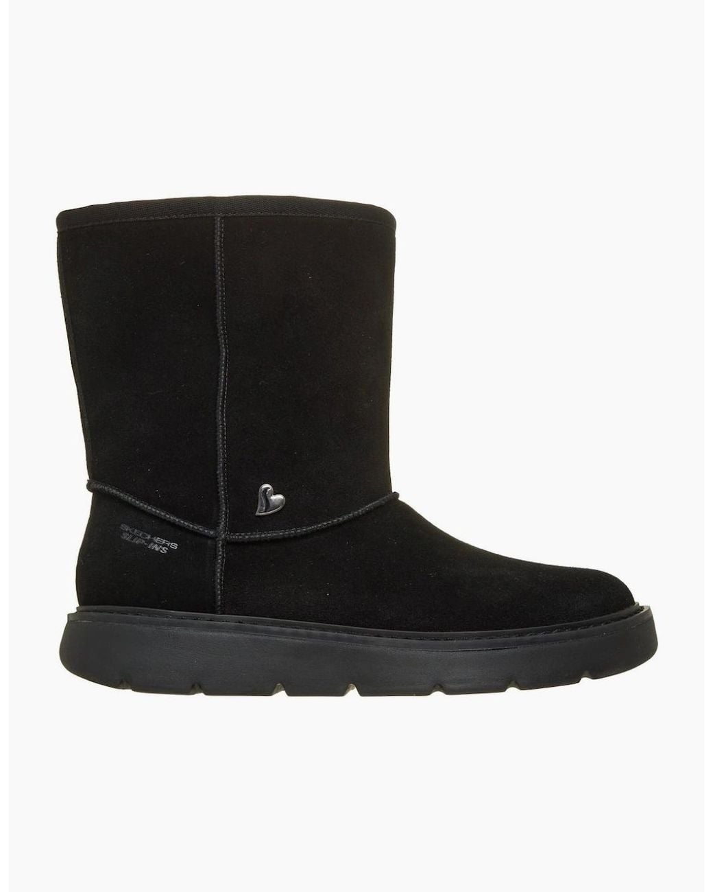 Skechers Black Keepsakes Cozy Mid Ankle Boots