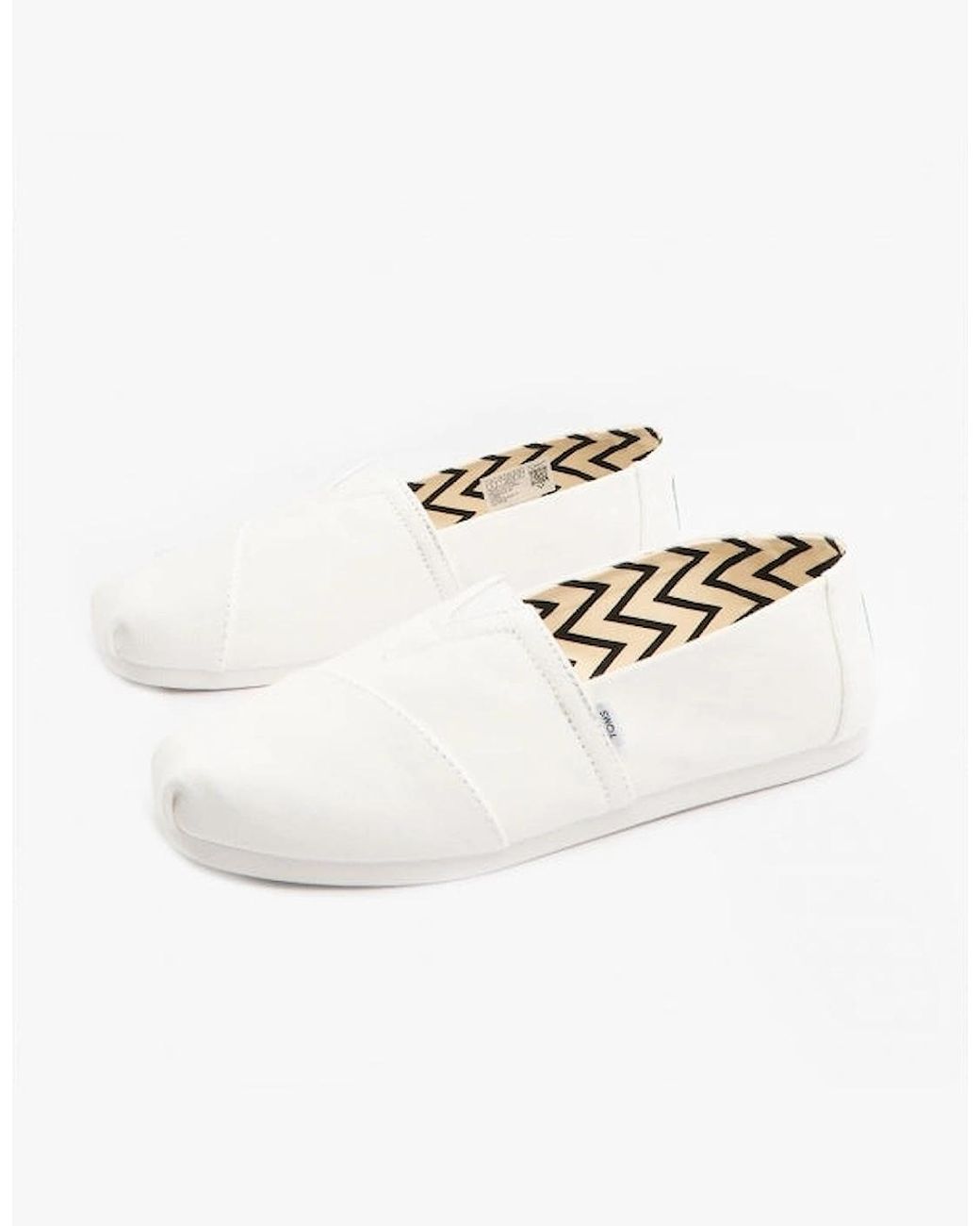 TOMS White Alpargata Canvas Espadrilles for men