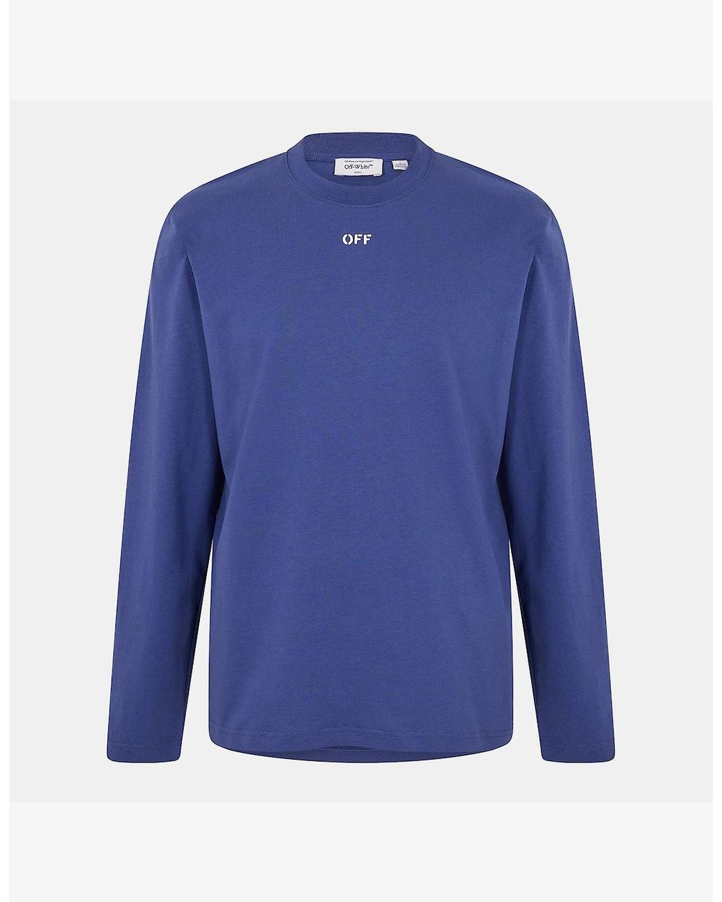 Off-White c/o Virgil Abloh Blue Skate Long Sleeve Top for men