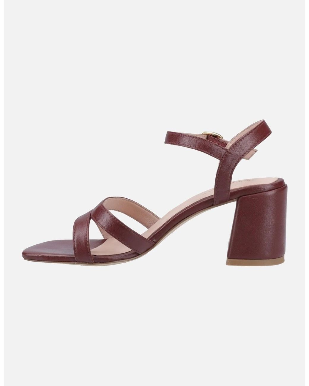 Hush Puppies Pink Nalani Leather Bordeaux Sandals