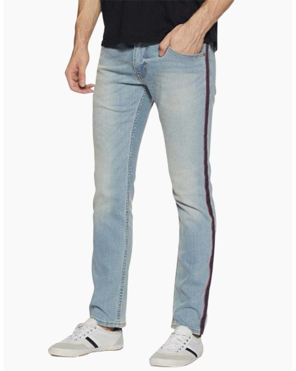 Levi's Blue Levi's 65504 Jeans Original Riveted Stretch Skinny Straight Fit Denim Pants for men
