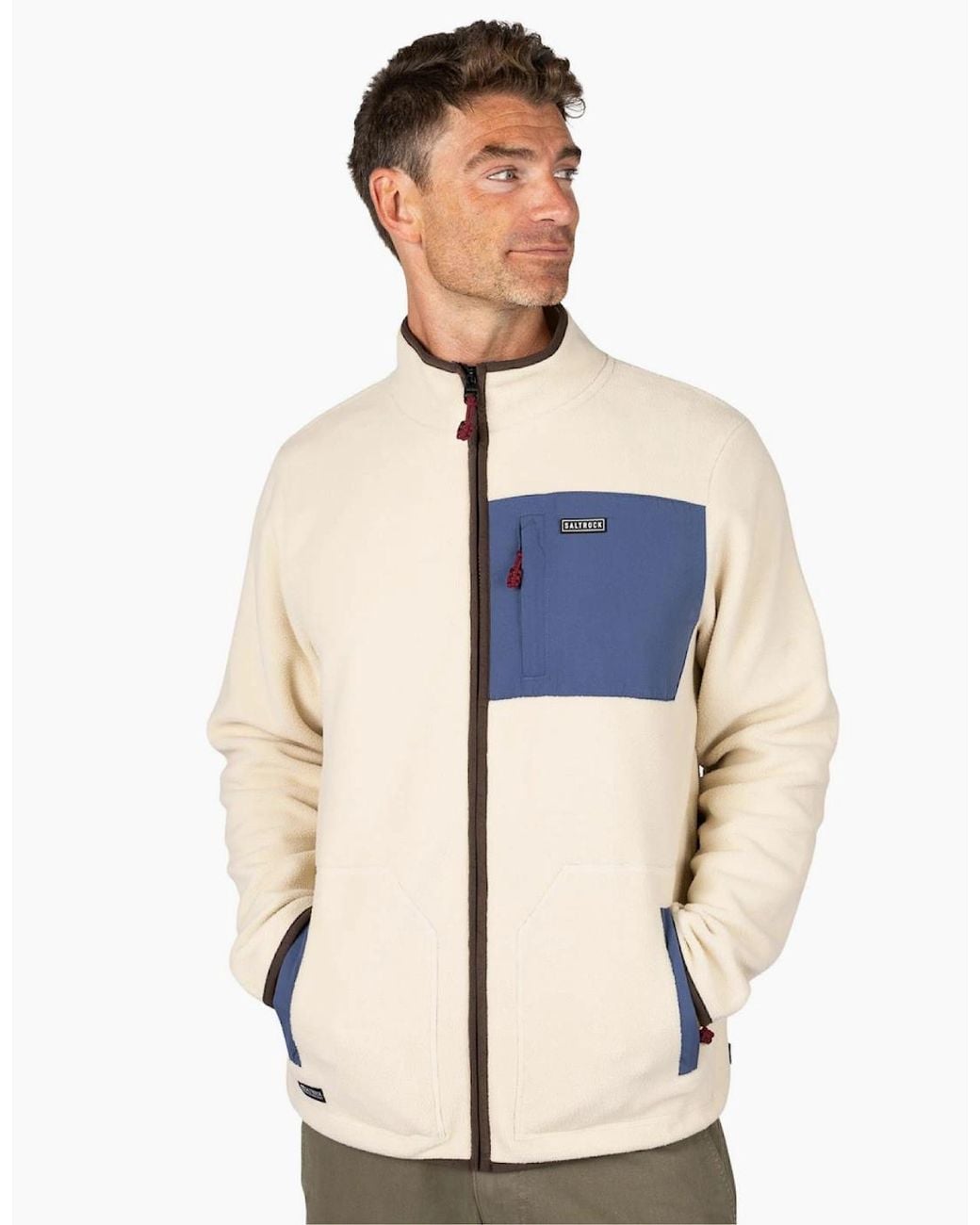 Saltrock Blue Leo Full Zip Fleece for men