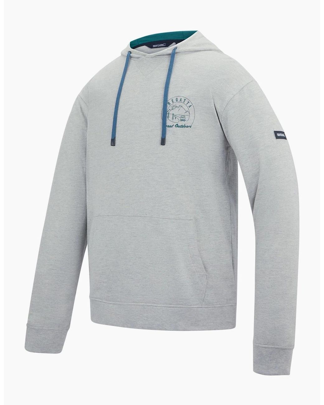 Regatta Gray Cline Back Print Hoodie for men