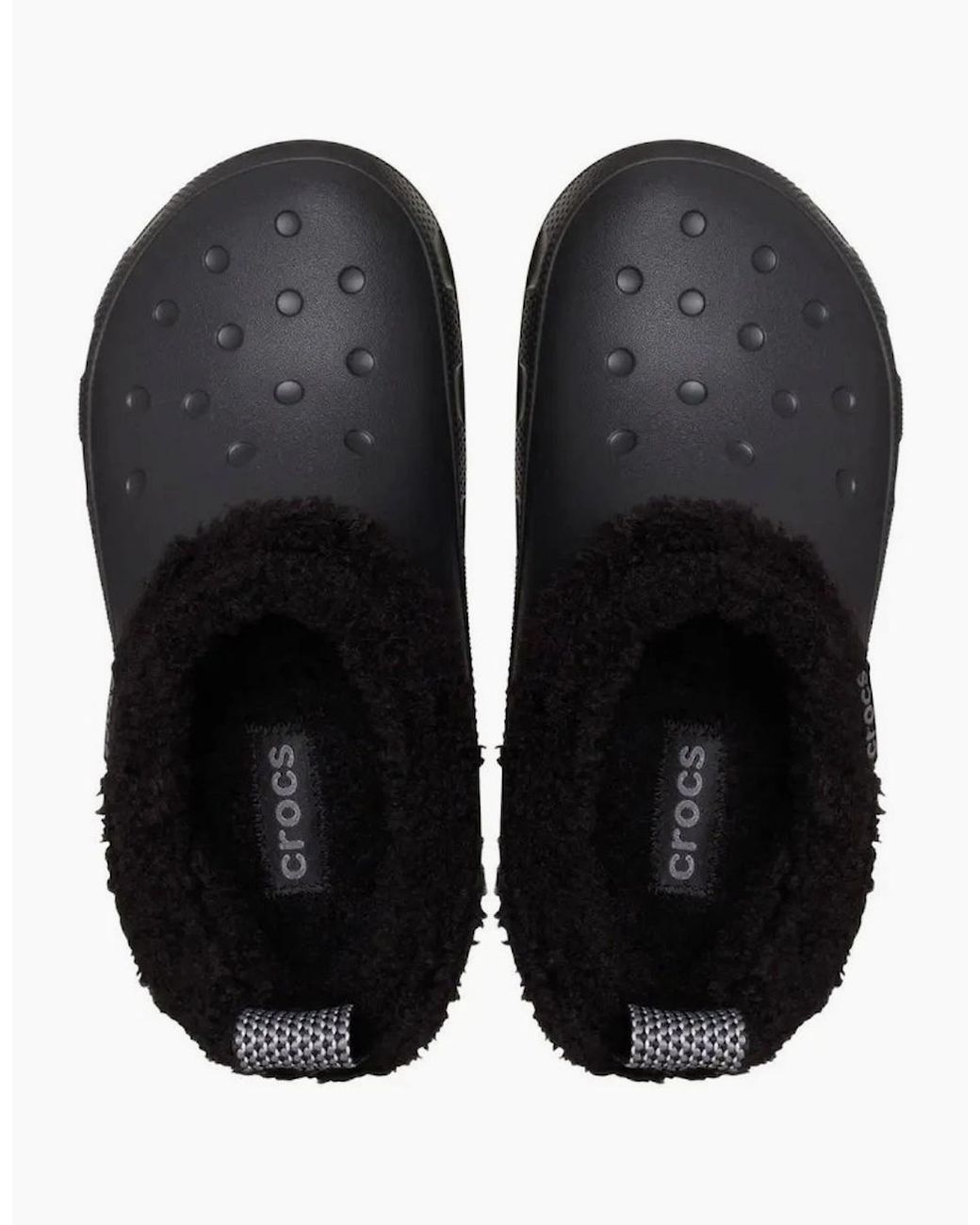 CROCSTM Black Classic Lined Shorty Clogs for men