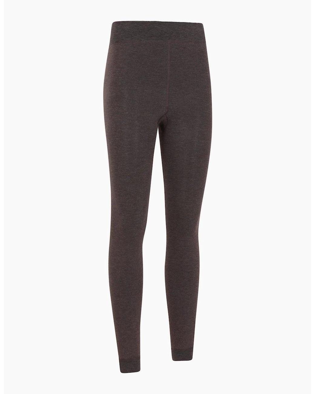 Mountain Warehouse Gray Ladies Fluffy Fleece Lined Thermal Leggings