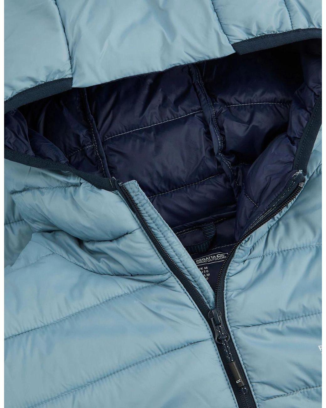 Regatta Blue Marizion Baffled Hooded Padded Jacket for men