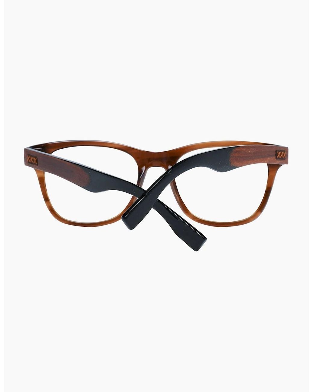 Zegna Brown Optical Frame Zc5001 048 52 for men