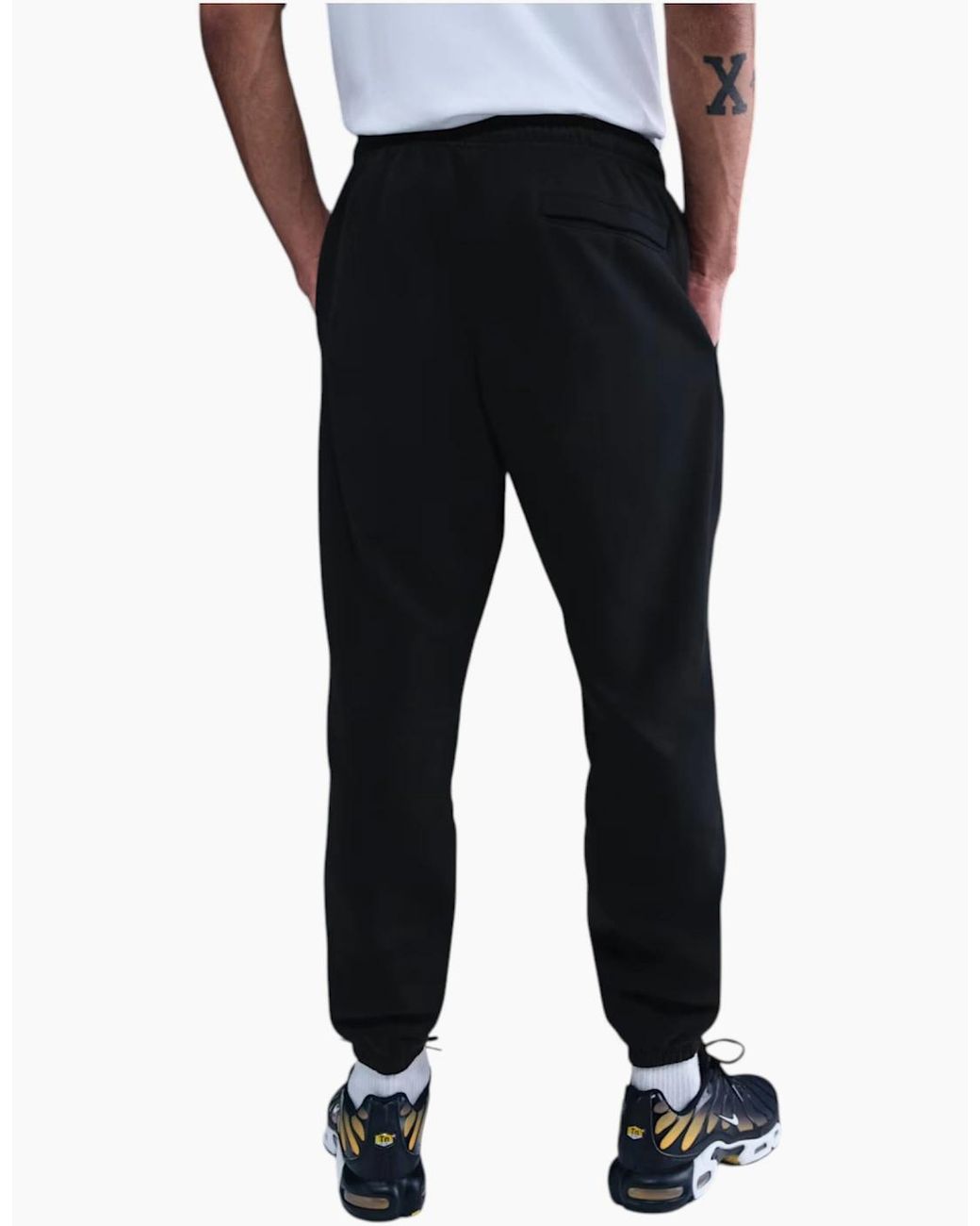 Nike Gray Club Joggers Fn3808 Cuffed Brushed Trousers for men