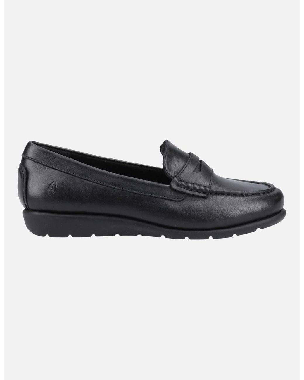 Hush Puppies Black Shelby Leather Loafers