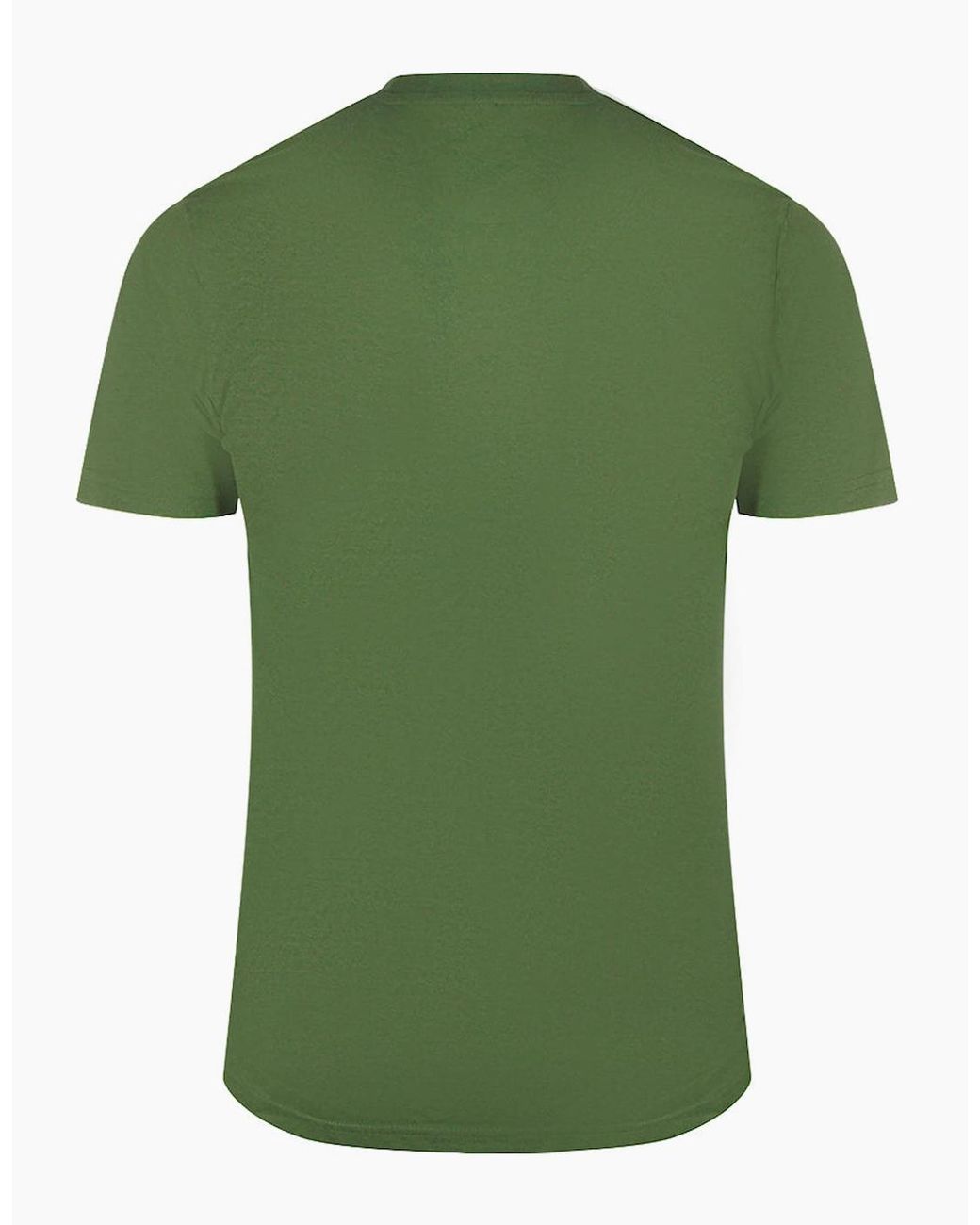Roberto Cavalli Green Cavalli Class Smoke Bold Logo Military T-Shirt for men
