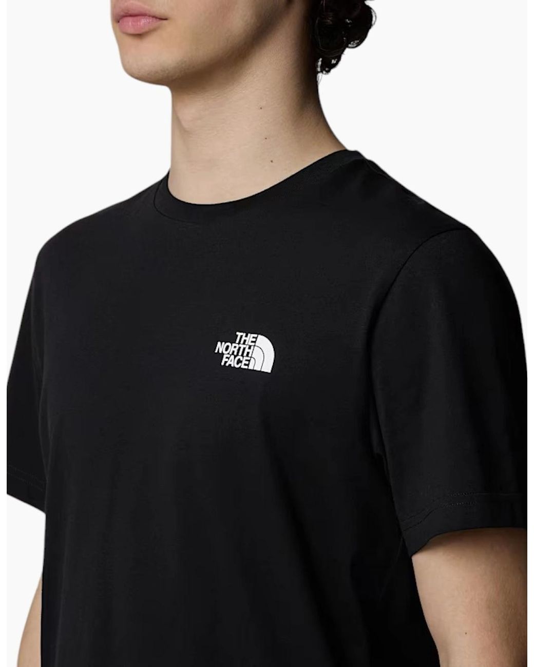 The North Face Black T-Shirt T Shirt Simple Dome Sports Cotton Casual Crew Neck for men